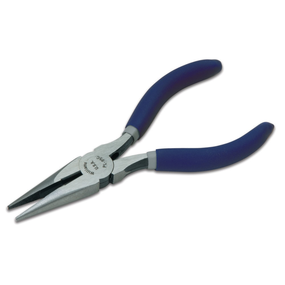 Long Nose Pliers; Pliers Type: Chain Nose Pliers; Type: Chain Nose; Jaw Texture: Serrated; Jaw Length (Inch): 1-5/32; Jaw Length (mm): 29.37002; Jaw Length (Decimal Inch): 1.1563