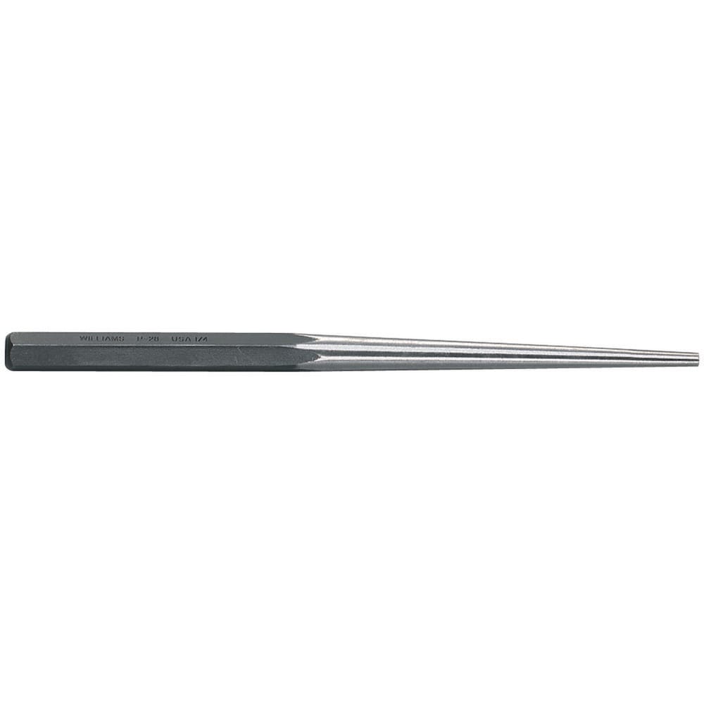 Punches; Punch Type: Long Taper; Material: Steel; Punch Size (Fractional Inch): 3/8; Punch Size (mm): 9.5; Overall Length (mm): 381; Overall Length (Inch): 15; Overall Length Range: 9  & Longer; Overall Length (Decimal Inch): 15