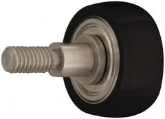 Plain Cam Follower: 0.25" Roller Dia, 0.134" Roller Width, 0.25" Stud Dia