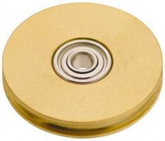 Idler Pulleys; Pulley Slot Width: 0.188 in, 0.188 mm; Belt Style: Round Belts; Material: Brass