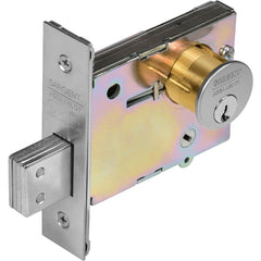 Deadbolts; Deadbolt Type: Deadbolt; Lock Type: Single Cylinder; Key Type: Conventional; Mount Type: Mortise; Material: Metal; Minimum Door Thickness: 1.375 in; Maximum Door Thickness: 1.75; Finish: Satin Chrome