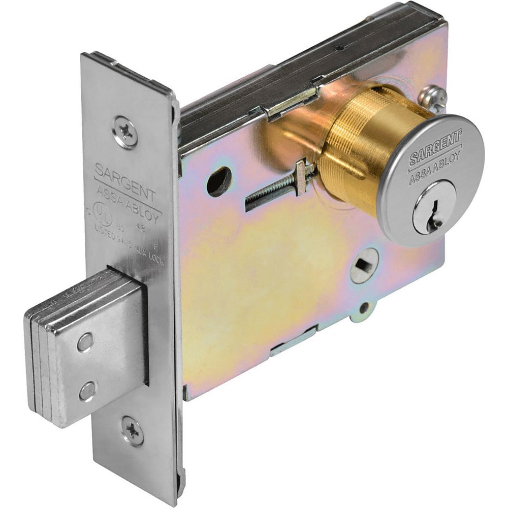 Deadbolts; Deadbolt Type: Deadbolt; Lock Type: Single Cylinder; Key Type: Conventional; Mount Type: Mortise; Material: Metal; Minimum Door Thickness: 1.375 in; Maximum Door Thickness: 1.75; Finish: Satin Chrome