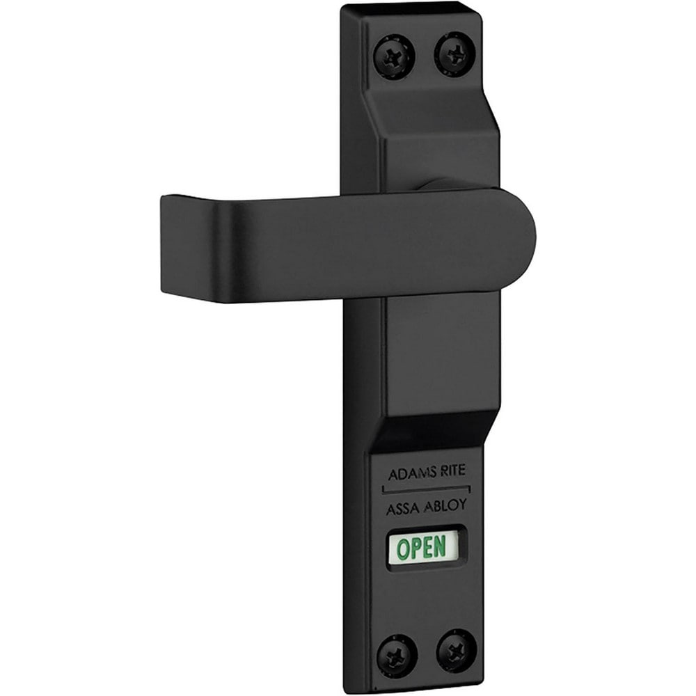 Deadbolts; Deadbolt Type: Deadlock Trim; Lock Type: Non Keyed; Key Type: Keyless; Mount Type: Surface; Material: Metal; Minimum Door Thickness: 1.75 in; Maximum Door Thickness: 2; Finish: Matte Black