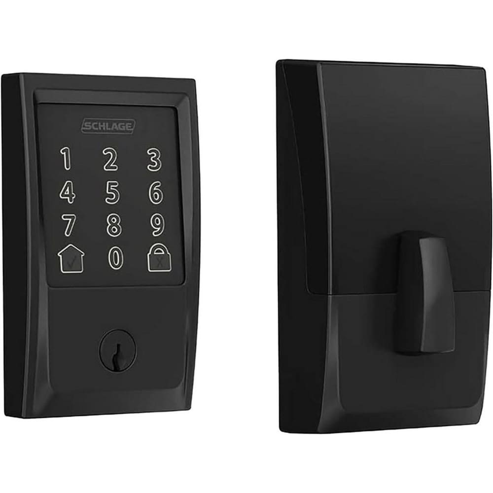 Deadbolts; Deadbolt Type: Deadbolt; Lock Type: Single Cylinder; Key Type: Key Codeable; Mount Type: Surface; Material: Metal; Minimum Door Thickness: 1.375 in; Maximum Door Thickness: 1.75; Finish: Matte Black