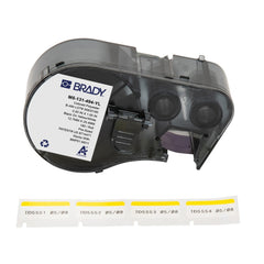 Labels, Ribbons & Tapes; Application: Label Printer Cartridge; Type: Label Printer Cartridge; Color Family: Yellow; Color: Black on Yellow, White