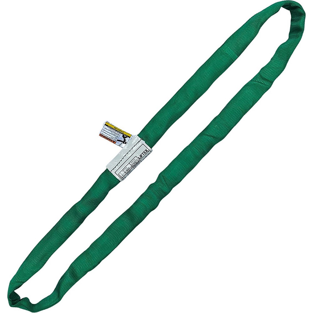 Endless Round Sling: 10' Long, 5300 lb Vertical Capacity, 4200 lb Choker Capacity