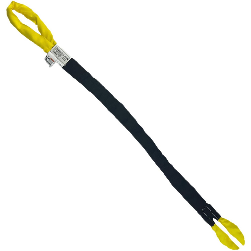 Eye & Eye Round Sling: 6' Long, 8400 lb Vertical Capacity, 6700 lb Choker Capacity