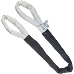 Eye & Eye Round Sling: 8' Long, 16800 lb Vertical Capacity, 13400 lb Choker Capacity