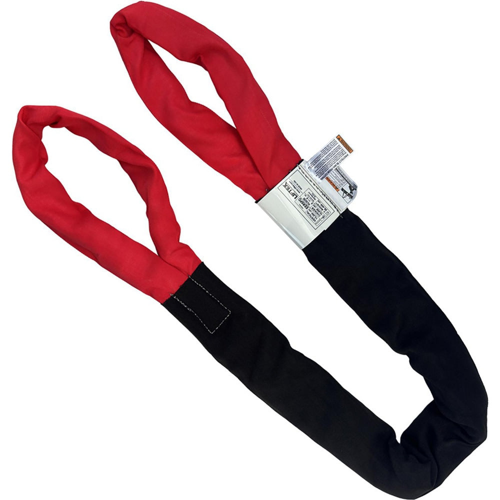 Eye & Eye Round Sling: 6' Long, 13200 lb Vertical Capacity, 10600 lb Choker Capacity