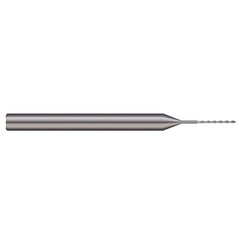 Micro Drill Bit: 1.00 mm Dia, (0.0394"), 130 deg, Solid Carbide