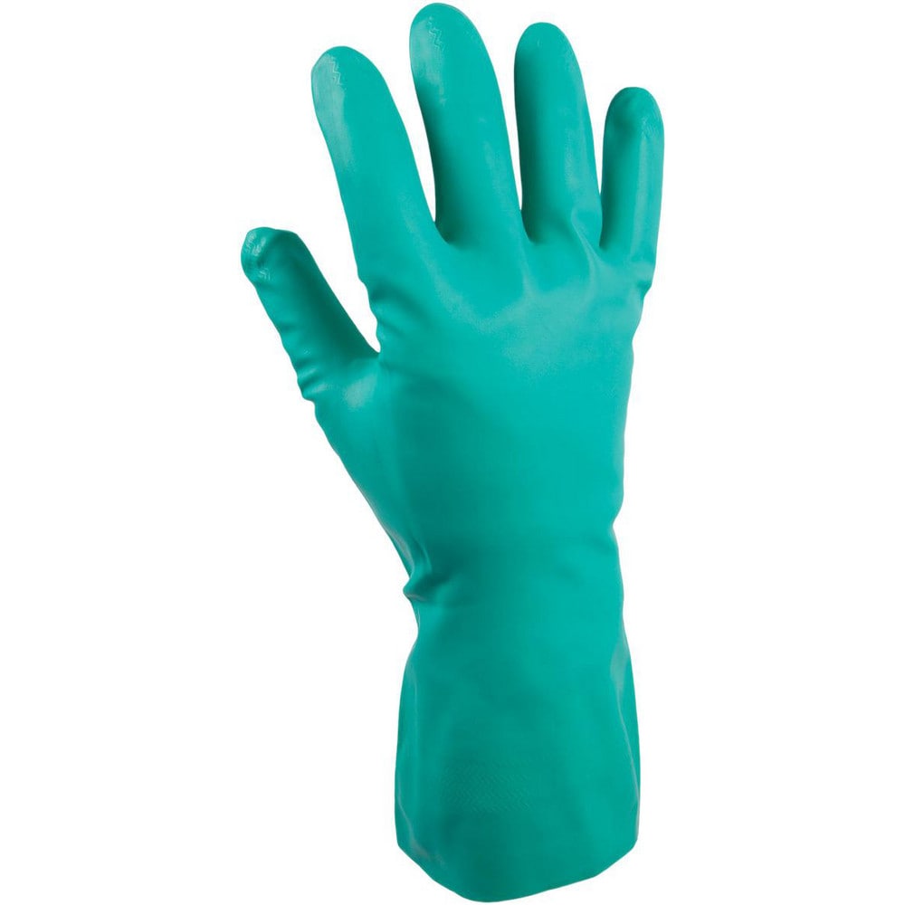 Chemical Resistant Gloves: SHOWA NM15, Size Large, Nitrile-Coated, Nitrile/Latex, Unsupported, General Purpose Chemical-Resistant