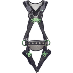 Fall Protection Harnesses:  400.000 Lb,  Construction Style,  Size X-Large,  For Construction,  Polyester, Back & Hips D-Ring