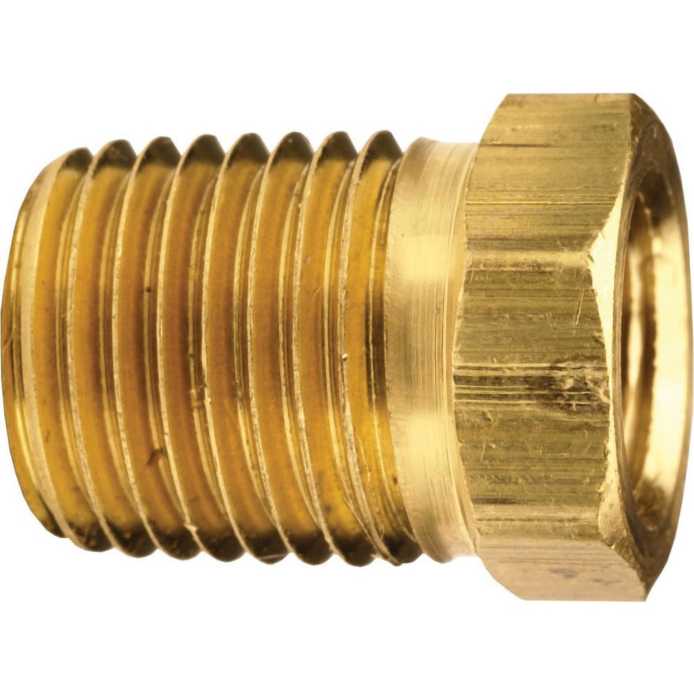 Brass & Chrome Pipe Fittings; Fitting Type: Reducer Bushing Male to Female; Fitting Size: 3/4 x 1/2; End Connections: MNPT x FNPT; Material Grade: CA360; Connection Type: Threaded; Pressure Rating (psi): 1000; Fitting Shape: Straight; Thread Standard: NPT