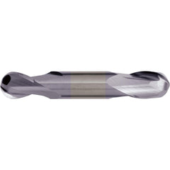 Ball End Mill: 7/16" Dia, 7/8" LOC, 2 Flute, Solid Carbide