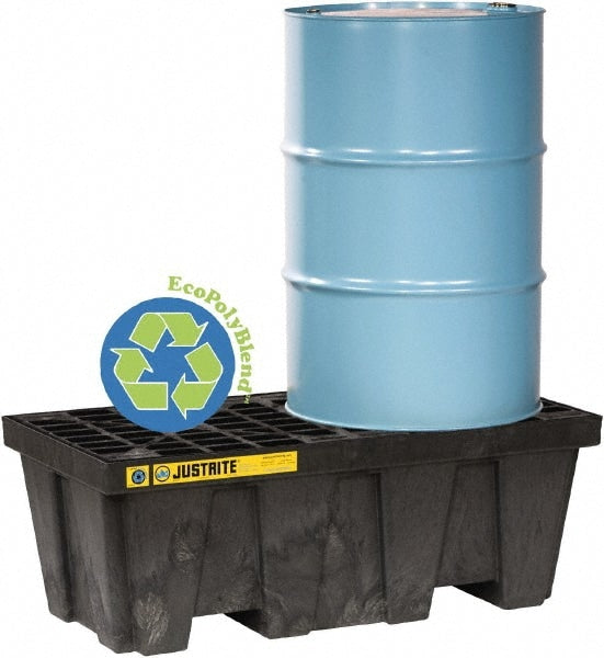 Spill Control Pallet:  2 Drum,  66.00 gal,  2500.00 lb,  Polyethylene