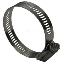 Worm Gear Clamp: 3-1/16 to 4" Dia, Stainless Steel Band