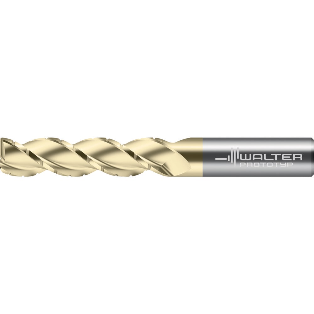 Corner Radius End Mill: 3/4" Dia, 2-1/4" LOC, 0.0300" Radius, 3 Flute, Solid Carbide