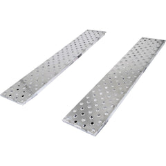 Truck Ramps; For Use With: Trailers; Length (Inch): 96; Width (Inch): 18; Load Capacity (Lb.): 5000.000; Material: Aluminum; Color: Silver; Finish Coating: None