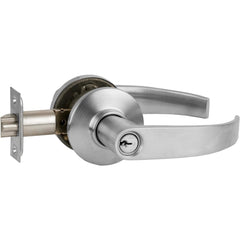 Lever Locksets; Lockset Type: Tubular Lock; Key Type: Conventional; Back Set: 2-3/8 to 2-3/4 in; Cylinder Type: Conventional; Material: Metal; Door Thickness: 1 3/8 - 2; Finish: Satin Chrome