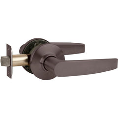 Lever Locksets; Lockset Type: Tubular Lock; Key Type: None; Back Set: 2-3/8 to 2-3/4 in; Cylinder Type: None; Material: Metal; Door Thickness: 1 3/8 - 2; Finish: Oil-Rubbed Bronze