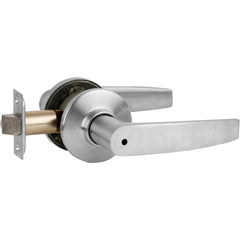 Lever Locksets; Lockset Type: Tubular Lock; Key Type: None; Back Set: 2-3/8 to 2-3/4 in; Cylinder Type: None; Material: Metal; Door Thickness: 1 3/8 - 1 7/8; Finish: Satin Chrome