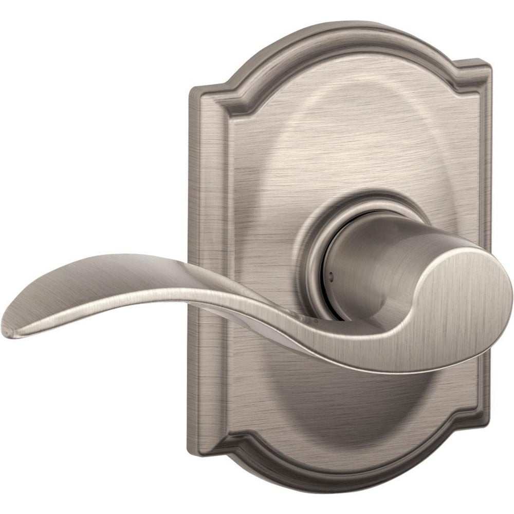 Lever Locksets; Lockset Type: Tubular Lock; Key Type: None; Back Set: 2-3/4; Cylinder Type: None; Material: Metal; Door Thickness: 1 3/8 - 1 3/4; Finish: Satin Nickel Plated Clear Coated