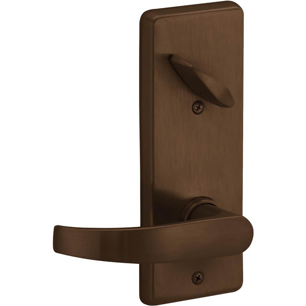 Lever Locksets; Lockset Type: Interconnected Locks; Key Type: Key; Back Set: 2-3/8 & 2-3/4; Cylinder Type: Schlage C123 Cylinder; Material: Metal; Door Thickness: 1-3/4; Finish: Dark Oxidized Satin Bronze Oil Rubbed