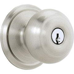 Lever Locksets; Lockset Type: Tubular Lock; Key Type: Schlage C; Back Set: 2-3/8 & 2-3/4; Cylinder Type: Schlage C Keyway; Material: Metal; Door Thickness: 1 3/8 - 1 3/4; Finish: Satin Nickel Plated Clear Coated