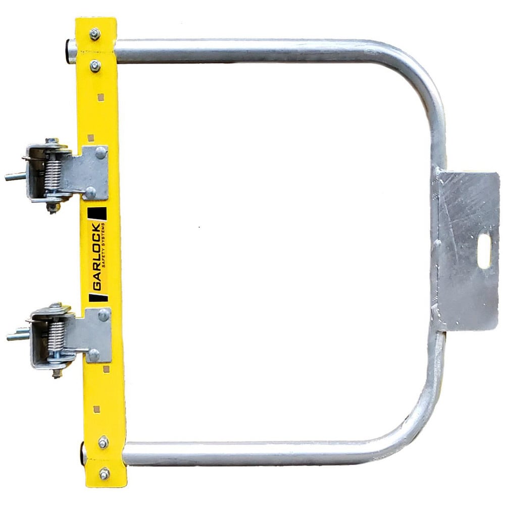 Rail Safety Gates; Opening Size: 14-30"; Material: Steel; Overall Width: 23 in; Width (Inch): 23; Self Closing: Yes; Color: Safety Yellow