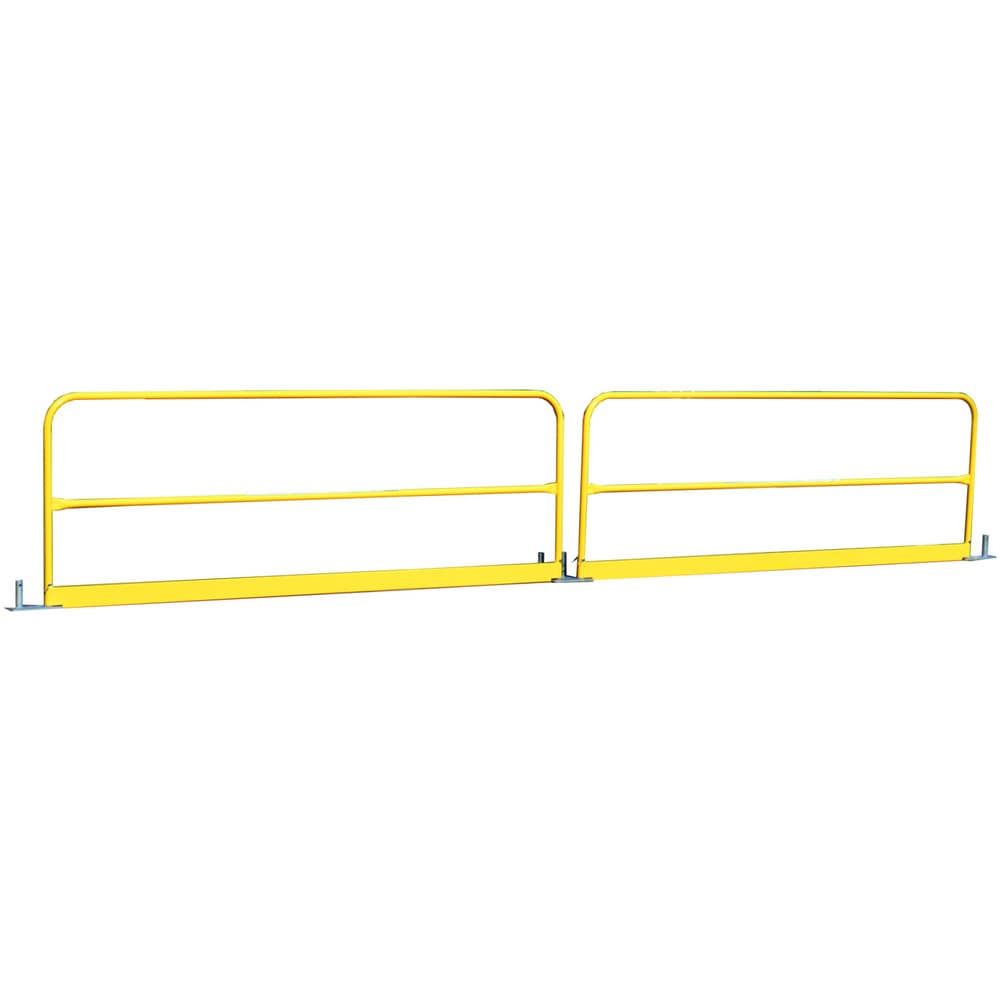 Pipe Rail Kits; Kit Type: Straight; Material: Steel; Pipe Size: 1.66; Color: Yellow; Overall Length: 120.00 in; Rail Height: 42.000 in; Finish: Painted