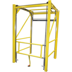 Rail Safety Gates; Material: Steel; Overall Width: 82 in; Width (Inch): 82; Self Closing: No; Color: Safety Yellow