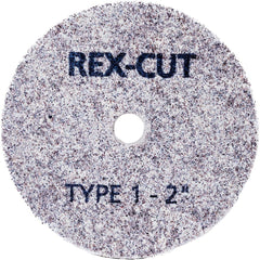 Deburring Wheel: 2" Dia, 1/32" Face Width, 1/4" Hole, Aluminum Oxide