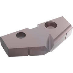 Spade Drill Insert: 35.60 mm Dia, Seat Size 3, Carbide, 132 deg Point