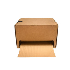 HexcelWrap All-Paper dispenser Box in Natural  12" x 300' Stretch-Wrap-Pack, 100% Recyclable