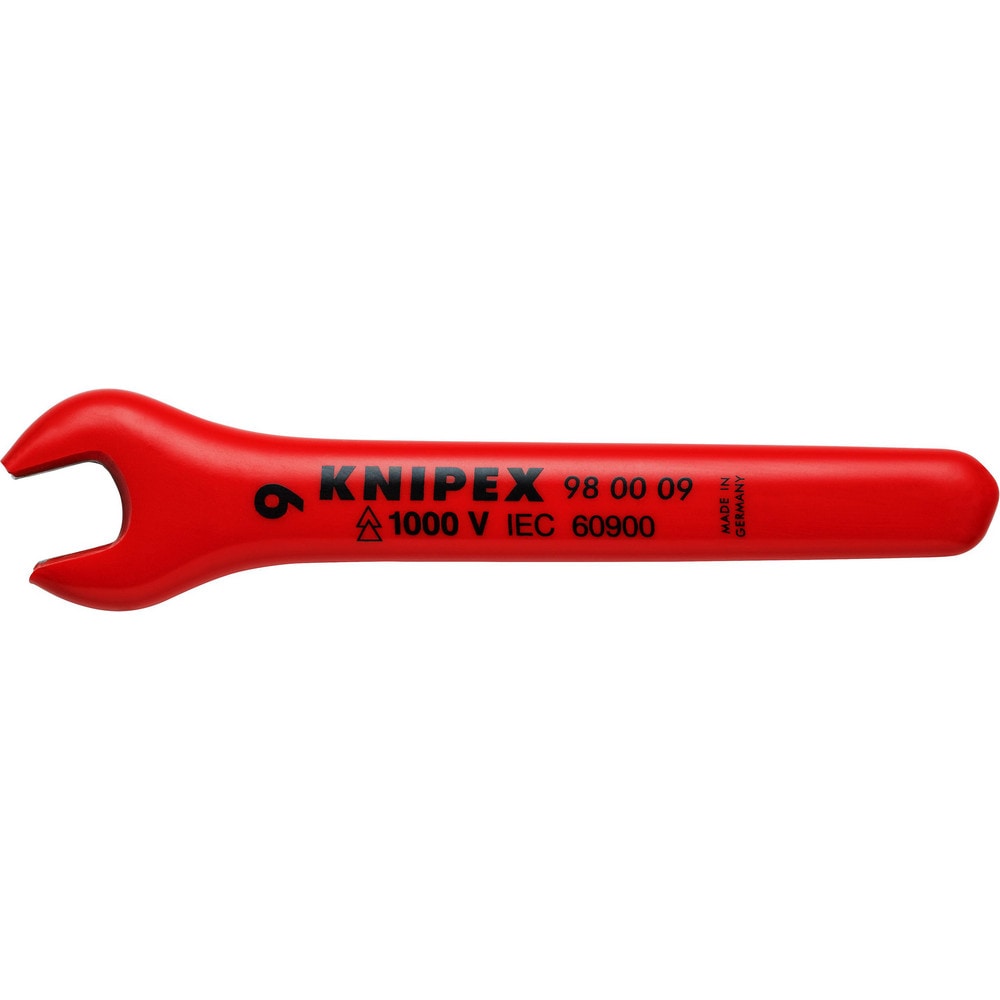 Open End Wrenches; Wrench Type: Open End Wrench; Head Type: Open End; Wrench Size: 9 mm; Number Of Points: 1; Material: Chrome Vanadium Steel; Finish: Chrome-Plated