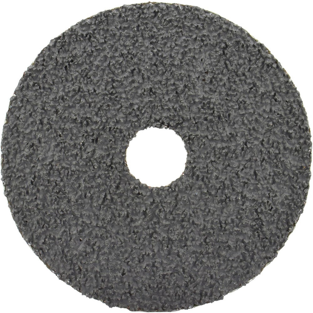 Fiber Disc:  5" Disc Dia, 5/8-11 Hole, Threaded Arbor Hole, 120 Grit, Ceramic Alumina