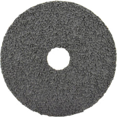 Fiber Disc:  4" Disc Dia, Arbor Hole, 80 Grit, Ceramic Alumina