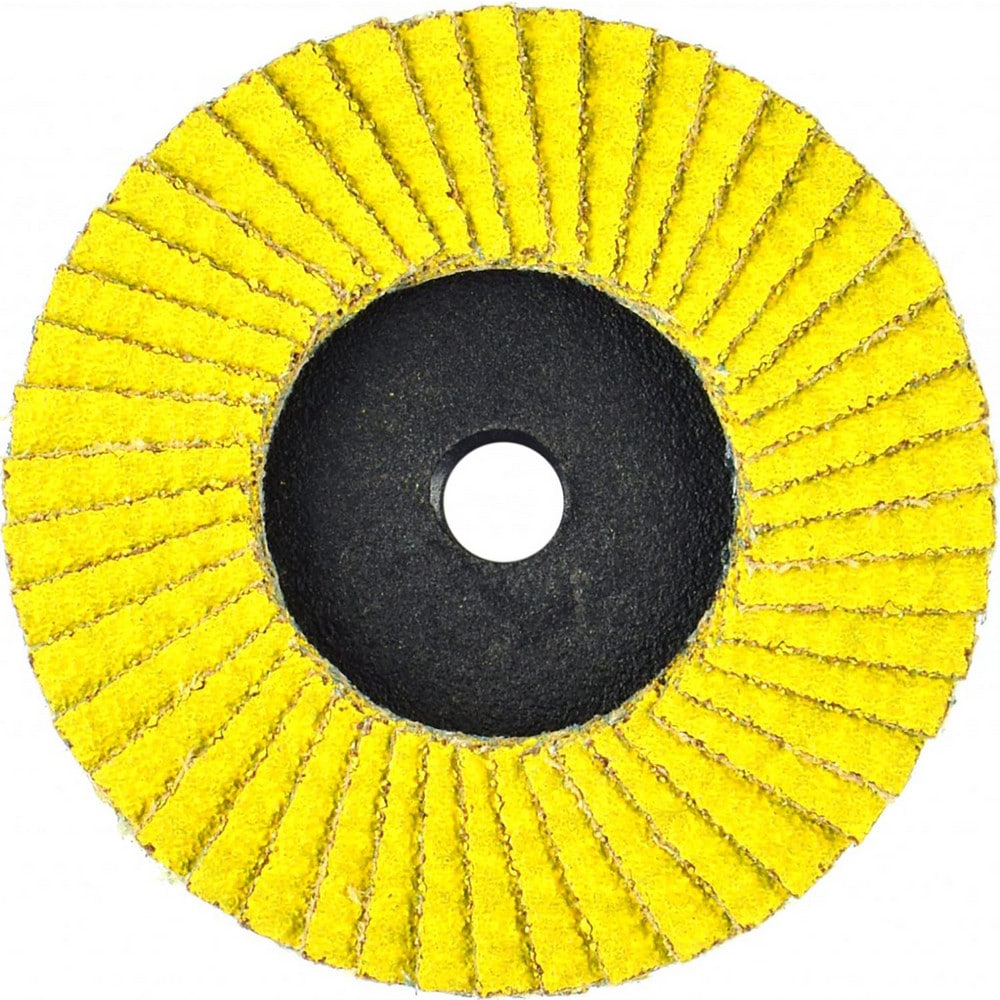 Flap Disc:  2" Dia, 40 Grit, Ceramic Alumina, Type 29