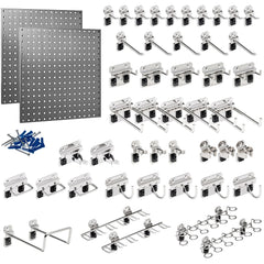 Pegboard Kit: 24 x 24", Stainless Steel