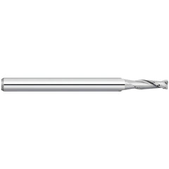 Corner Radius End Mill: 0.0900" Dia, 0.27" LOC, 0.0050" Radius, 2 Flute, Solid Carbide