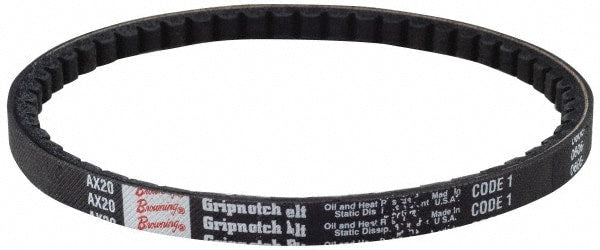 V-Belt: Section BX, 87" Outside Length, 21/32" Belt Width