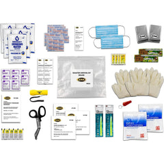 Disaster Response, Earthquake Survival, Hurricane & Tornado Kit: 68 Components