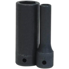 Impact Socket: 1/2" Drive, 1-3/16" Socket, Square Drive