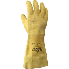 Work Gloves: SHOWA 67NFW, Rubber-Coated Natural Rubber/ Cotton, General Purpose