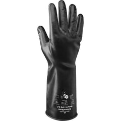 Chemical Resistant Gloves: SHOWA 875, Butyl-Coated, Butyl, Unsupported, General Purpose Chemical-Resistant