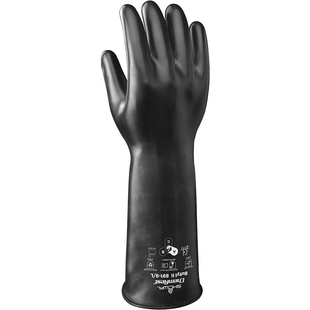 Chemical Resistant Gloves: SHOWA 891, Viton-Coated, Viton, Unsupported, General Purpose Chemical-Resistant