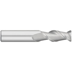 Corner Radius End Mill: 3/16" Dia, 5/8" LOC, 0.0300" Radius, 2 Flute, Solid Carbide