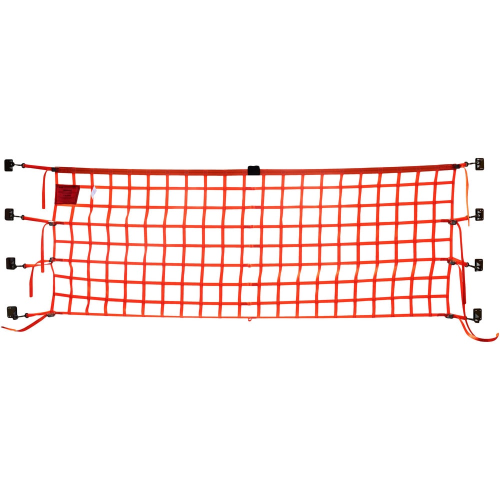 Multi-Purpose Fence & Net; Type: Loading Dock Safety Netting; Mesh Size: 6 in; Color: Safety Orange; Material: Polyester