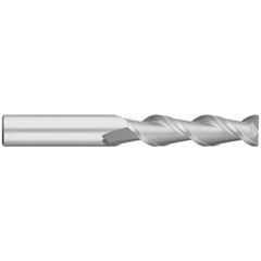 Corner Radius End Mill: 1" Dia, 2-1/4" LOC, 0.0600" Radius, 2 Flute, Solid Carbide