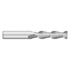 Corner Radius End Mill: 5/8" Dia, 2-3/8" LOC, 0.0400" Radius, 2 Flute, Solid Carbide